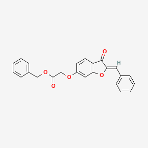 Phenylmethyl 2-[3-oxo-2-(phenylmethylene)benzo[3,4-b]furan-6-yloxy]acetate