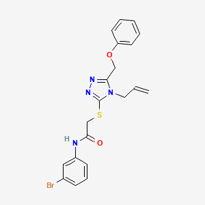 N-(3-bromophenyl)-2-{[5-(phenoxymethyl)-4-(prop-2-en-1-yl)-4H-1,2,4-triazol-3-yl]sulfanyl}acetamide