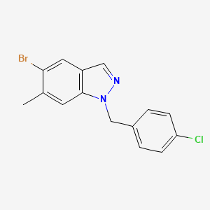 5-Bromo-1-(4-chlorobenzyl)-6-methyl-1h-indazole