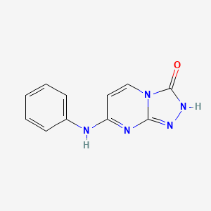 molecular formula C11H9N5O B12214065 7-(phenylamino)[1,2,4]triazolo[4,3-a]pyrimidin-3(2H)-one 