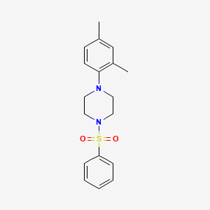 1-(Benzenesulfonyl)-4-(2,4-dimethylphenyl)piperazine