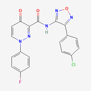 N-[4-(4-chlorophenyl)-1,2,5-oxadiazol-3-yl]-1-(4-fluorophenyl)-4-oxo-1,4-dihydropyridazine-3-carboxamide