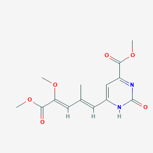 methyl 6-[(1E,3Z)-4,5-dimethoxy-2-methyl-5-oxopenta-1,3-dien-1-yl]-2-hydroxypyrimidine-4-carboxylate