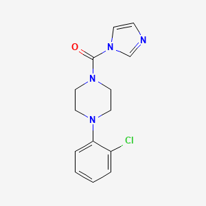 molecular formula C14H15ClN4O B12214102 [4-(2-chlorophenyl)piperazin-1-yl](1H-imidazol-1-yl)methanone 