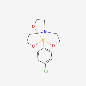 molecular formula C12H16ClNO3Si B1221411 1-(对氯苯基)硅杂环 CAS No. 29025-67-0