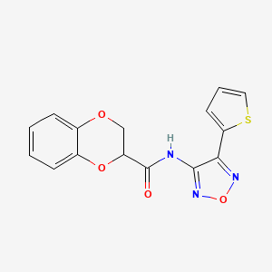 N-[4-(thiophen-2-yl)-1,2,5-oxadiazol-3-yl]-2,3-dihydro-1,4-benzodioxine-2-carboxamide