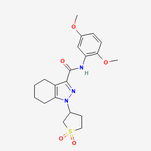 N-(2,5-dimethoxyphenyl)-1-(1,1-dioxidotetrahydrothiophen-3-yl)-4,5,6,7-tetrahydro-1H-indazole-3-carboxamide