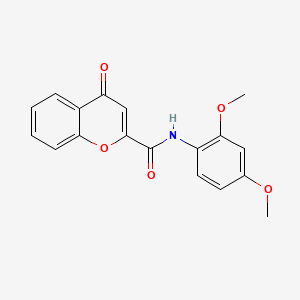 molecular formula C18H15NO5 B12214236 N-(2,4-dimethoxyphenyl)-4-oxo-4H-chromene-2-carboxamide 