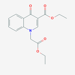 Ethyl 1-(2-ethoxy-2-oxoethyl)-4-oxo-1,4-dihydroquinoline-3-carboxylate