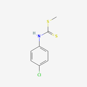 molecular formula C8H8ClNS2 B12214274 methyl N-(4-chlorophenyl)carbamodithioate CAS No. 705-69-1