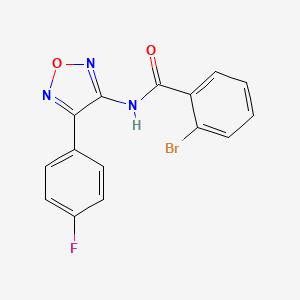 2-bromo-N-[4-(4-fluorophenyl)-1,2,5-oxadiazol-3-yl]benzamide