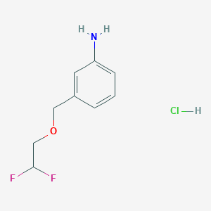 3-(2,2-Difluoroethoxymethyl)aniline;hydrochloride