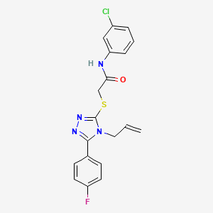 N-(3-chlorophenyl)-2-{[5-(4-fluorophenyl)-4-(prop-2-en-1-yl)-4H-1,2,4-triazol-3-yl]sulfanyl}acetamide