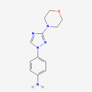 4-(3-Morpholino-1h-1,2,4-triazol-1-yl)aniline