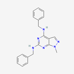 {1-Methyl-6-[benzylamino]pyrazolo[4,5-e]pyrimidin-4-yl}benzylamine