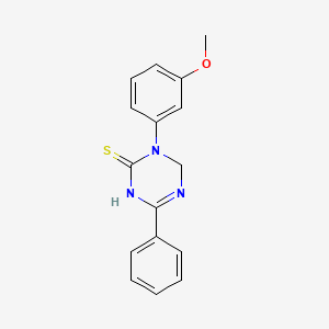 molecular formula C16H15N3OS B12214334 3-(3-Methoxy-phenyl)-6-phenyl-3,4-dihydro-1H-[1,3,5]triazine-2-thione 