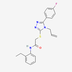 N-(2-ethylphenyl)-2-{[5-(4-fluorophenyl)-4-(prop-2-en-1-yl)-4H-1,2,4-triazol-3-yl]sulfanyl}acetamide