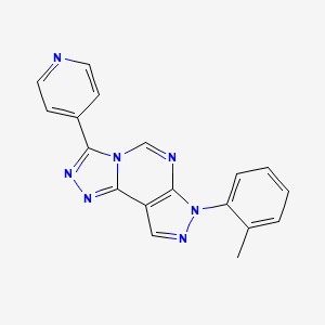 3-(2-Methylphenyl)-7-(4-pyridyl)-6-hydropyrazolo[5,4-d]1,2,4-triazolo[4,3-e]py rimidine