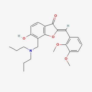 2-[(2,3-Dimethoxyphenyl)methylene]-7-[(dipropylamino)methyl]-6-hydroxybenzo[b] furan-3-one