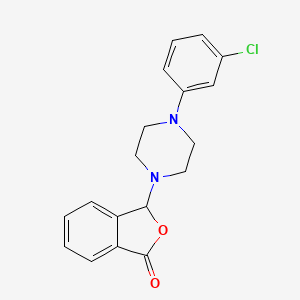 3-[4-(3-chlorophenyl)piperazin-1-yl]-2-benzofuran-1(3H)-one