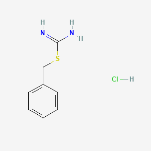 molecular formula C8H11ClN2S B1221443 盐酸 S-苄基异硫脲 CAS No. 538-28-3