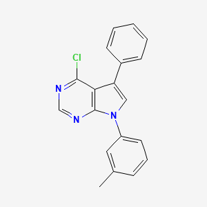 4-Chloro-7-(3-methylphenyl)-5-phenylpyrrolo[2,3-d]pyrimidine