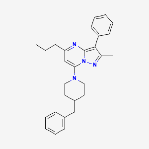 7-(4-Benzylpiperidin-1-yl)-2-methyl-3-phenyl-5-propylpyrazolo[1,5-a]pyrimidine