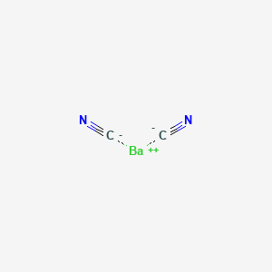 molecular formula Ba(CN)2<br>C2BaN2 B1221445 Barium cyanide CAS No. 542-62-1