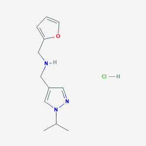 1-(2-furyl)-N-[(1-isopropyl-1H-pyrazol-4-yl)methyl]methanamine