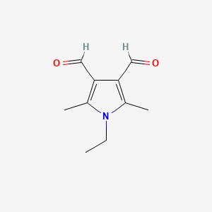 molecular formula C10H13NO2 B12214478 1-ethyl-2,5-dimethyl-1H-pyrrole-3,4-dicarbaldehyde 