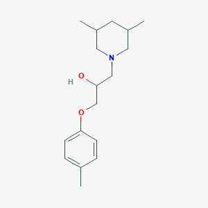 molecular formula C17H27NO2 B12214505 1-(3,5-Dimethylpiperidin-1-yl)-3-(4-methylphenoxy)propan-2-ol 