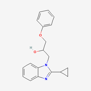 1-(2-Cyclopropylbenzimidazolyl)-3-phenoxypropan-2-ol