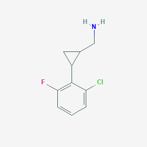 (2-(2-Chloro-6-fluorophenyl)cyclopropyl)methanamine