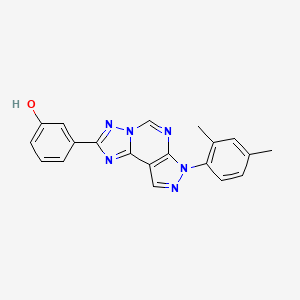 3-[3-(2,4-Dimethylphenyl)-6-hydropyrazolo[5,4-d]1,2,4-triazolo[1,5-e]pyrimidin-8-yl]phenol