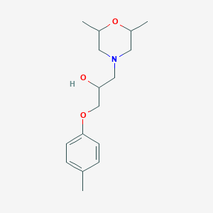 molecular formula C16H25NO3 B12214548 1-(2,6-Dimethylmorpholin-4-yl)-3-(4-methylphenoxy)propan-2-ol 