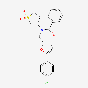 N-{[5-(4-chlorophenyl)furan-2-yl]methyl}-N-(1,1-dioxidotetrahydrothiophen-3-yl)benzamide