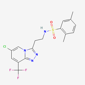 N-{2-[6-chloro-8-(trifluoromethyl)[1,2,4]triazolo[4,3-a]pyridin-3-yl]ethyl}-2,5-dimethylbenzenesulfonamide