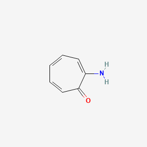 molecular formula C7H7NO B1221457 2-Amino-2,4,6-cycloheptatrien-1-one CAS No. 6264-93-3