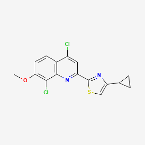 4,8-Dichloro-2-(4-cyclopropyl-1,3-thiazol-2-yl)-7-methoxyquinoline