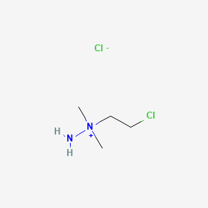 molecular formula C4H12Cl2N2 B1221458 1-(2-Chloroethyl)-1,1-dimethylhydrazinium chloride CAS No. 13025-69-9