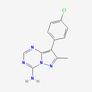 8-(4-Chlorophenyl)-7-methylpyrazolo[1,5-a]1,3,5-triazine-4-ylamine