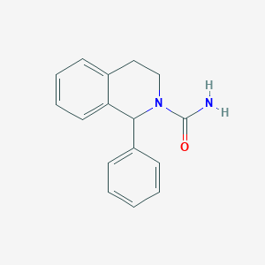 molecular formula C16H16N2O B1221463 1-Phenyl-3,4-dihydroisoquinoline-2(1h)-carboxamide CAS No. 42063-87-6