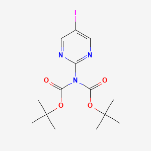 N,N-Di-(tert-butoxycarbonyl)-5-iodopyrimidin-2-amine