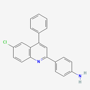 p-(6-Chloro-4-phenyl-2-quinolyl)aniline