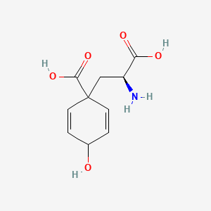 molecular formula C10H13NO5 B1221465 L-Arogenic acid CAS No. 53078-86-7