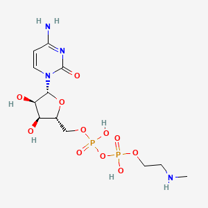 molecular formula C12H22N4O11P2 B1221466 CDP-N-甲基乙醇胺 