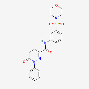 N-[3-(morpholin-4-ylsulfonyl)phenyl]-6-oxo-1-phenyl-1,4,5,6-tetrahydropyridazine-3-carboxamide