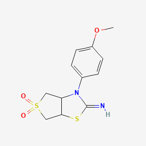 3-(4-methoxyphenyl)tetrahydrothieno[3,4-d][1,3]thiazol-2(3H)-imine 5,5-dioxide