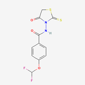 Benzamide, 4-(difluoromethoxy)-N-(4-oxo-2-thioxo-3-thiazolidinyl)-