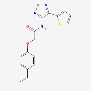 2-(4-ethylphenoxy)-N-[4-(thiophen-2-yl)-1,2,5-oxadiazol-3-yl]acetamide